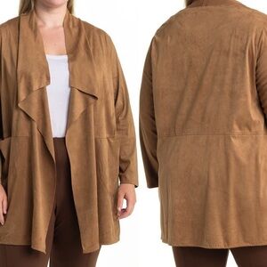 Max Studio Luce Faux Suede Topper